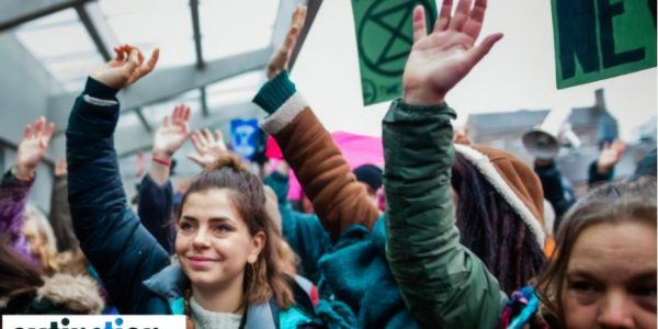 Rebels with their hands in the air